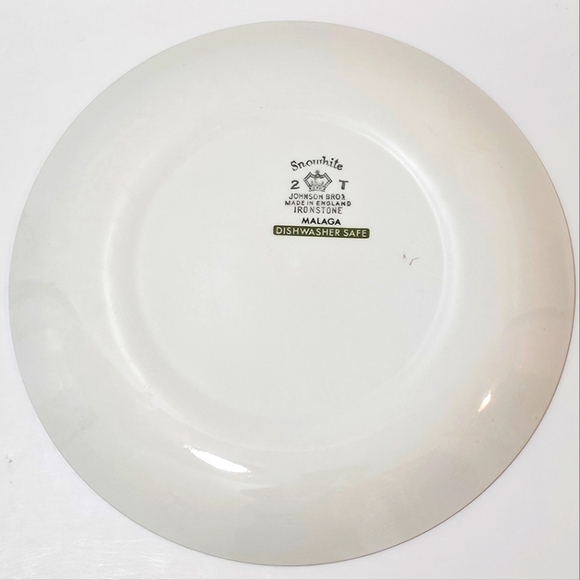 🇬🇧 Vintage Johnson Brothers Snow White MALAGA Dinner Plate - Picture 6 of 14